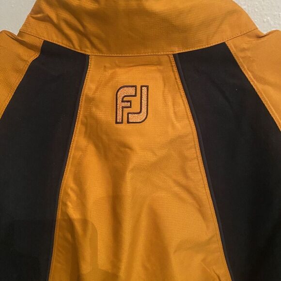 Footjoy Dryjoy Tour Collection Golf Jacket Sunburst Orange Mens Large 1/2 Zip - Picture 8 of 8